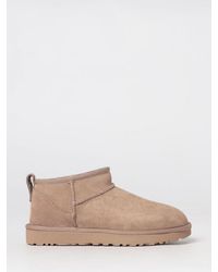 UGG - Classic Ultra Mini Waterproof Suede Platform Ankle Boots - Lyst