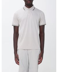Save The Duck - Short-Sleeved Jersey Polo Shirt With Contrast Logo - Lyst