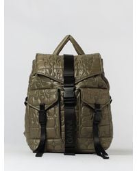 Ganni - Re-Tech Recycled Nylon Backpack With Quilted Monogram - Lyst