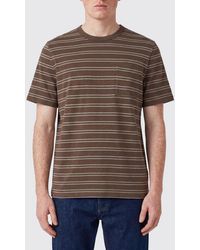 A.P.C. - Camiseta De Algodón A Rayas - Lyst