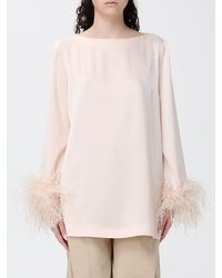 Twinset - Crêpe Blouse With Feathers - Lyst