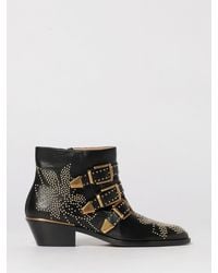 Chloé - Chlo&Eacute Susanna Nappa Ankle Boots With Micro Studs - Lyst