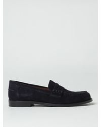 Emporio Armani - Suede Penny Loafers - Lyst