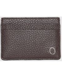 Orciani - Micron Hammered Leather Credit Card Holder - Lyst
