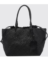 IBELIV - Bazika Woven Leather Tote Bag With Drawstring Closure - Lyst