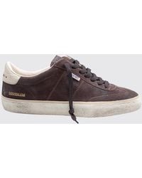 Golden Goose - Leather And Suede Soul Star Sneakers With Distressed Effect - Lyst