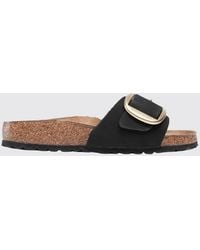 Birkenstock - Madrid Big Buckle Nubuck Sandal - Lyst