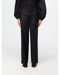 Isabel Marant - Pinstriped Virgin Wool Mid-Rise Straight-Leg Trousers - Lyst