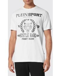 Philipp Plein - Contrasting Graphic Print Cotton T-Shirt - Lyst