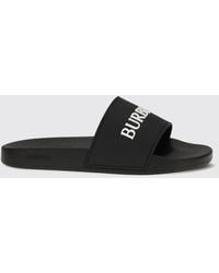 Burberry - Contrast Logo Rubber Pool Slides - Lyst