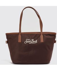 MC2 Saint Barth - Medium Flared Nylon Tote Bag With Double Handle And Logo - Lyst