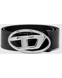 DIESEL - B-1Dr Leather Belt - Lyst