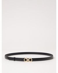 Ferragamo - Gancini Gürtel Aus Genarbtem Leder - Lyst