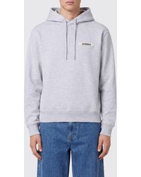 Jacquemus - Relaxed Fit Cotton Hoodie With Logo And Dropped Shoulders - Lyst