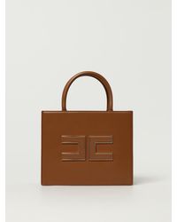 Elisabetta Franchi - Borsa Tote Piccola Con Logo - Lyst