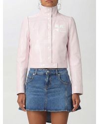 Courreges - Courr&Egrave	Ges Patent Leather Jacket - Lyst