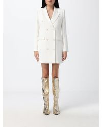 Elisabetta Franchi - Double-Breasted Slim Fit Mini Blazer Dress - Lyst