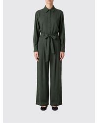 Twinset - Lyocell Twill Jumpsuit With Rhinestones - Lyst