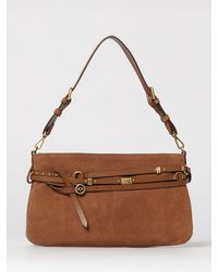 Pinko - Suede Bag With Micro Studs - Lyst