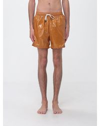 NOM - Polyamide Swim Shorts With Elasticated Waist And Printed Logo - Lyst