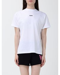 DISCLAIMER - Cotton T-Shirt With Front Graffiti Logo Print - Lyst