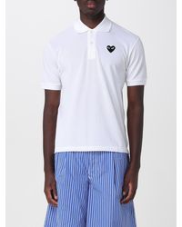 COMME DES GARÇONS PLAY - Comme Des Gar&Ccedil	Ons Play Cotton Polo Shirt With Logo - Lyst