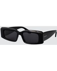 Alaïa - Rectangular Recycled Acetate Sunglasses - Lyst