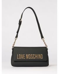 Love Moschino - Faux Leather Bag With Logo - Lyst