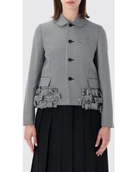 Comme des Garçons - Comme Des Gar&Ccedil	Ons Houndstooth Slim Fit Cropped Blazer With All-Over Bows - Lyst