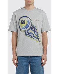 CASABLANCA - Organic Cotton T-Shirt With Butterfly Print - Lyst