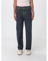 Stone Island - Mid-Rise Wide Leg Jeans - Lyst