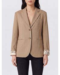 Liu Jo - Single-Breasted Viscose Blend Blazer With Lapels - Lyst