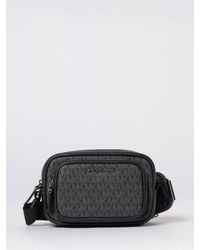 Michael Kors - Hudson Coated Cotton Bag With Mk Monogram - Lyst