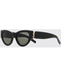Saint Laurent - Cat-Eye Acetate Sunglasses With Ysl Monogram - Lyst