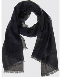Brunello Cucinelli - Wool Scarf With Sequins - Lyst