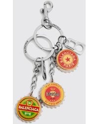 Balenciaga - Bottle Caps Metallschlüsselanhänger - Lyst