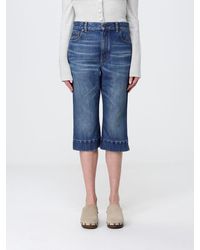 Chloé - Chlo&Eacute Cropped Fit Cotton Jeans - Lyst