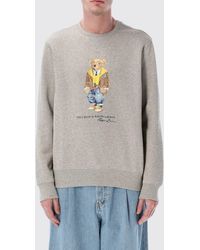 Polo Ralph Lauren - Cotton Crew Neck Sweatshirt With Logo - Lyst