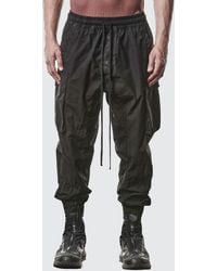 Thom Krom - Cotton Cargo Trousers With Drawstring - Lyst