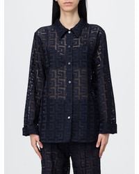 Liviana Conti - Monogram Cotton Blend Shirt - Lyst