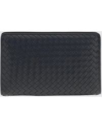Bottega Veneta - Agenda Intrecciato Leather Clutch - Lyst