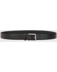 BOSS - Adjustable Smooth Leather Belt With Pin Buckle - Lyst