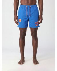 MC2 Saint Barth - Short Swim Shorts With Elasticated Drawstring Waist - Lyst