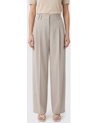 Patrizia Pepe - Viscose Blend Wide Leg Pants - Lyst