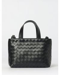 Bottega Veneta - Mini Woven Leather Tote Bag - Lyst