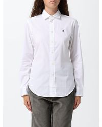Polo Ralph Lauren - Slim Fit Cotton Poplin Shirt With Embroidered Pony Logo - Lyst