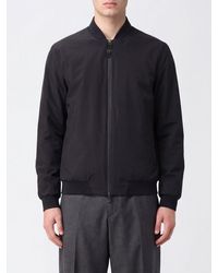 Herno - Technical Polyester Bomber Jacket With Ribbed-Knit Collar And Cuffs - Lyst