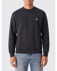 Maison Kitsuné - Maison Kitsun&Eacute Cotton Crew-Neck Sweatshirt With Embroidered Chillax Fox Logo - Lyst