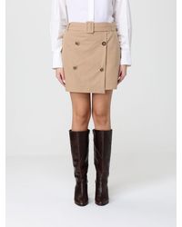 Pinko - Cotton Mini Skirt - Lyst
