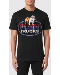 Philipp Plein - Printed Cotton T-Shirt - Lyst